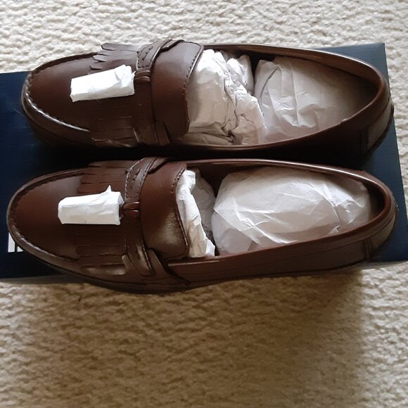Dockers Sinclair Leather Dress Casual Tassel Loafer Shoes, Antique Brown, 8.5 main image 9
